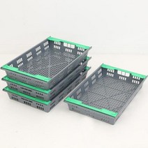 플라스틱 농수산물 운반상자(그레이), 색상:그레이, 단품