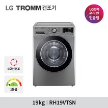 LG 트롬 실버 건조기 19kg(RH19VTAN), 없음