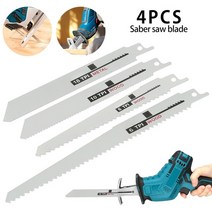 톱날 전동공구 Diy 도구 12pcs 왕복 세이버 톱 톱 bosch makita 용 목재 금속 절단 용 멀티, 4개