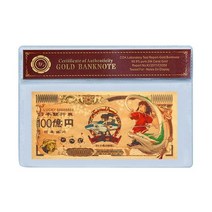 Japan Anime Spirited Away 지폐 세트 골드 만화 티켓 엔 소장품 럭키 코인 기념품 선물, [06] 1pc note 1 sleeve