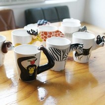 3D머그컵 동물디자인 귀여운 머그컵 아이컵 7종류, 상세 참조