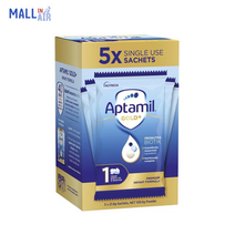 호주 명품 분유 압타밀 Aptamil Gold+ 골드 플러스 1단계 스틱형 파우치 휴대용 21.9g X 5개입