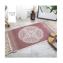 원피어니 빈티지 에스닉 발 매트 캠핑 카페트, ETH-07