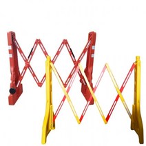 주차장 접이식 자바라 바리게이트 1p PE 진입휀스 펜스 통제 주차 안전 출입 금지, 빨강