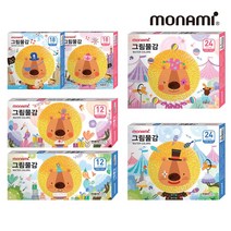 모나미 모니주 그림물감 12색 18색 24색, 그림물감_1개_18색_핑크