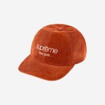 고어텍스 코듀로이 클래식 로고 6-패널 캡 러스트 - 21FW Supreme Gore-Tex Corduroy ssic Logo 6-Panel Rust - 21FW