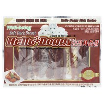 헬로도기 강아지 간식 육포 져키 300g 오리져키, 헬로도기 오리 져키, 3개