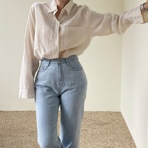 티오케이 / 루즈핏 여름 린넨 컬러 셔츠남방