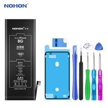 NOHON 노혼 iPhone 배터리 아이폰X XR 아이폰XS MAX 아이폰8 8플러스 아이폰7 7플러스 아이폰6S 6S플러스 6 6플러스 아이폰SE 5 5S 고용량 배터리 교체, For iPhone 8 1821mAh