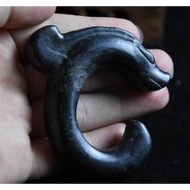 흉상 도자기인형 조형물 홍산 문화 고풍 검은 철 운석 조각 옥 돼지 용, 한개옵션1, 한개옵션0