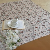 [바보사랑] 레트로 코지 플라워 극세사 단모 거실 러그 100x150
