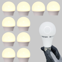 비츠온 LED 전구 8W 전구색 붉은빛 10개
