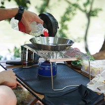 다용도 접이식 캠핑선반 감성차박 쉘프 테이블 Stainless Steel Camping Stove Stand Portable Foldable Ra, 한개옵션0