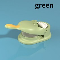 버거프레스 햄버거프레스2In 1 만두 메이커 금형 프레스 기계 국수 주방 손 만들기 도구, 03 green