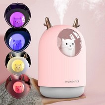 댕댕이 야옹이 가습기 필터없는미니 회사용 미니 초미니 고양이 냥냥이 단순 곰돌이, 03 블루 댕댕이 가습기