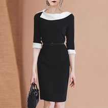 단정한 복장 상견례 옷차림 원피스 6월 7월 8월 하객룩 봄 여름 가을 아나운서협찬 허리벨트 학부모룩 구호스타일