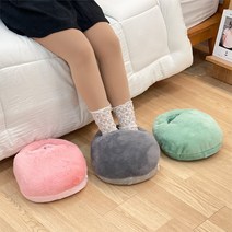 풀템 발난로 풋워머 발열 쿠션 USB 온열기 가정 사무실 캠핑 전기히터, [1+1 겨울나기 특별 이벤트], 소프트 핑크 2개