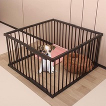 Kathson 8 패널 강아지 운동 펜 실내 튼튼하고 대담한 금속 반려동물 놀이 울타리 야외 토끼용 안전한 휴대용 강아지 울타리 문 게이트 포함 마당 RV 캠핑용 접이식 개