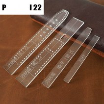 가죽 공예 도구 투명 아크릴 시계 스트랩 템플릿 홈 DIY 용품 금형 남녀 공용, 25 STRAP-P-I22-1SET