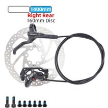 MTB 자전거 유압 4 pcs톤 디스크 브레이크 오일 압력 캘리퍼 클램프 수지 패드 800/1400 AM Enduro E4 ZEE, Right Rear Disc