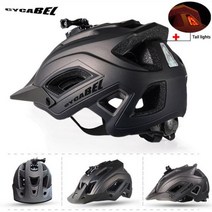 CYCABEL 자전거 MTB 초경량 산악 도로 사이클링 장비 모자 LED 조명 포함