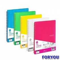 ForU919 청운 컬러칩 스프링화일 A4 연두 박스 40매50개 화일 바인더 사무용품