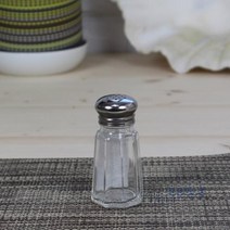유리 팔각소금/후추병 1oz