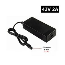 전동킥보드 충전기 36V 2A 전기 자전거 리튬 배터리 42V 샤오미 M365 스쿠터 호버 보드 균형 휠, 미국, 3P GX12