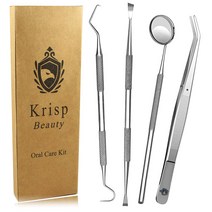 강아지스케일링 애견 치석제거기 스케일러 Dental Tools - Krisp 4 Pc Ta, 한개옵션0