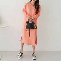 시크루즈 쵸브 파스텔 무지 롱 원피스 BDOE828