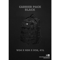 뉴에라 뉴에라 가방 (11522135) 2017 F/W 캐리어 팩 블랙(AC CARRIER PACK 73 BLACK), BLACK