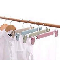 톤 고급 디자인 집게 바지 걸이 옷 정리 옷장 대량 멀티 스타일러 신박한 거는법, 1, 파스텔핑크, 본상품선택
