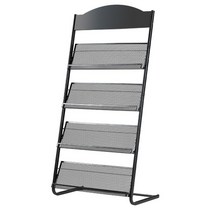 신문 판촉물 디스플레이 선반 잡지 랙 병원 미용실, 실버 137cm