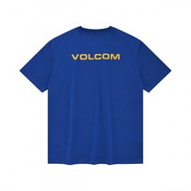 VOLCOM 에센셜 워딩 오버핏 티셔츠 블루