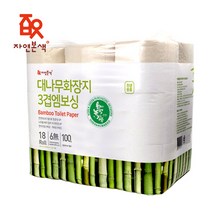 자연본색 환경친화 먼지없는 대나무화장지18롤