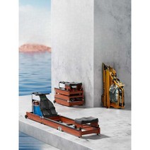 로잉 머신 접이식 저소음 핸드폰 연동 홈 피트니스, (두 번 접기/스마트 카운팅) 밝은 색상