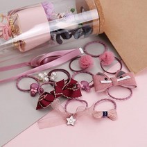 해피10종세트 유아머리끈 아동핀 고무줄