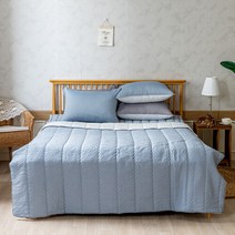 [르헤브] 아일랜드 뱀부 시어서커 누빔이불 (SS싱글)