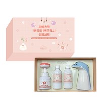 추석 선물세트 손씻기 핸드워시 손세정제 어린이 선물 뽀득이의 꽃거품 집들이, 복숭아향 세트