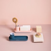 미니플 세면대 욕실 싱크대 정리 수납 트레이, 레드 280*81.5*85 mm