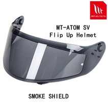 에어컨부품 MTV16 헬멧 실드 MT ATOM SV 교체용 바이저 플립업, 1.smoke shield
