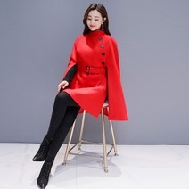 봄 가을 데일리템 여성 케이프 망토 모직 숄 코트