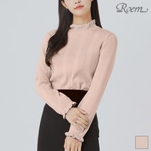 로엠 레이스 넥장식 루즈핏 스웨터 RMKA94T04B