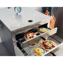 오븐가스 수제 갓 구운 피자 스낵 레스토랑 상업용 오븐레인지, 3. 피자 머신 + 트롤리
