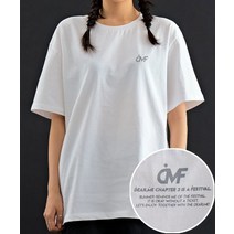 디어미 DMF 스카치 오버핏 티셔츠 화이트