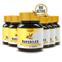 유비바이오 슈퍼플렉스 강아지 영양제 녹용+홍삼 60정X6 (1078)