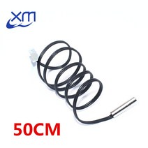 핫 50cm NTC 서미스터 온도 센서 방수 프로브 와이어 10K 1% 3950 W1209 W1401 케이블