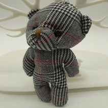토끼키링 키링 20ps 귀여운 Pompom 테 디 봉 제 인형 키 체인 작은 나비 넥타이 곰 장난감 펜 던 트 Keyrin