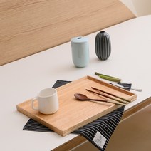 하버 우드 사각 트레이 쟁반 XL, 내추럴