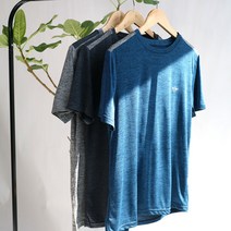 한장더 여름 남자 에코벨 카치온 라운드 반팔 티 냉장고 아이스 냉감 운동 등산 티셔츠